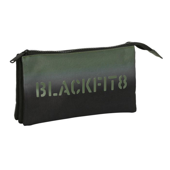 Portatodo Triple BlackFit8 Gradient Negro Verde militar (22 x 12 x 3 cm) 2