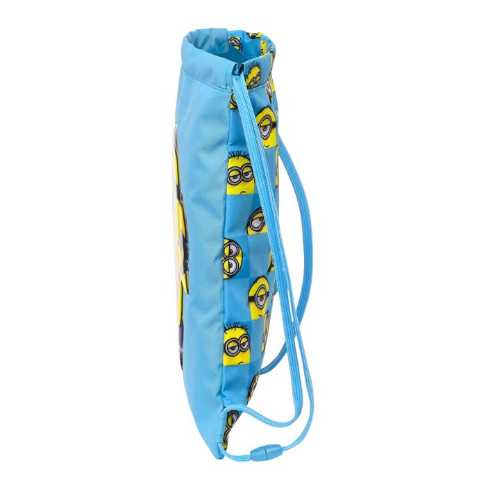 Bolsa Mochila con Cuerdas Minions Minionstatic Azul (26 x 34 x 1 cm) 3