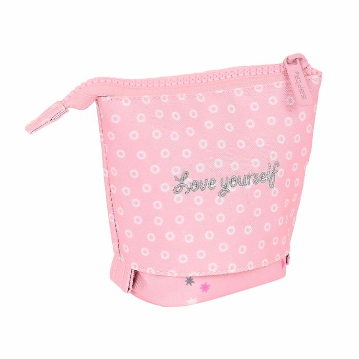 Estuche Cubilete Safta Love Yourself Rosa (8 x 19 x 6 cm) 3 Estuche Cubilete Safta Love Yourself Rosa (8 x 19 x 6 cm) 3