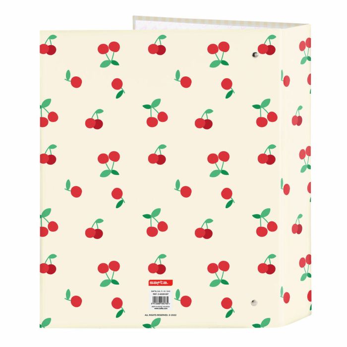 Carpeta de anillas Safta Cherry Beige A4 27 x 33 x 6 cm 1