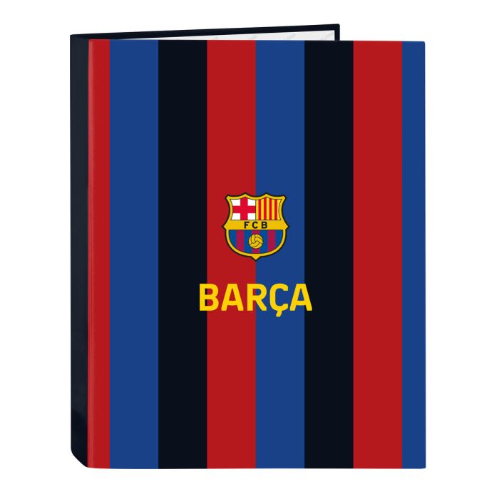 Carpeta de anillas F.C. Barcelona Granate Azul marino A4 26.5 x 33 x 4 cm