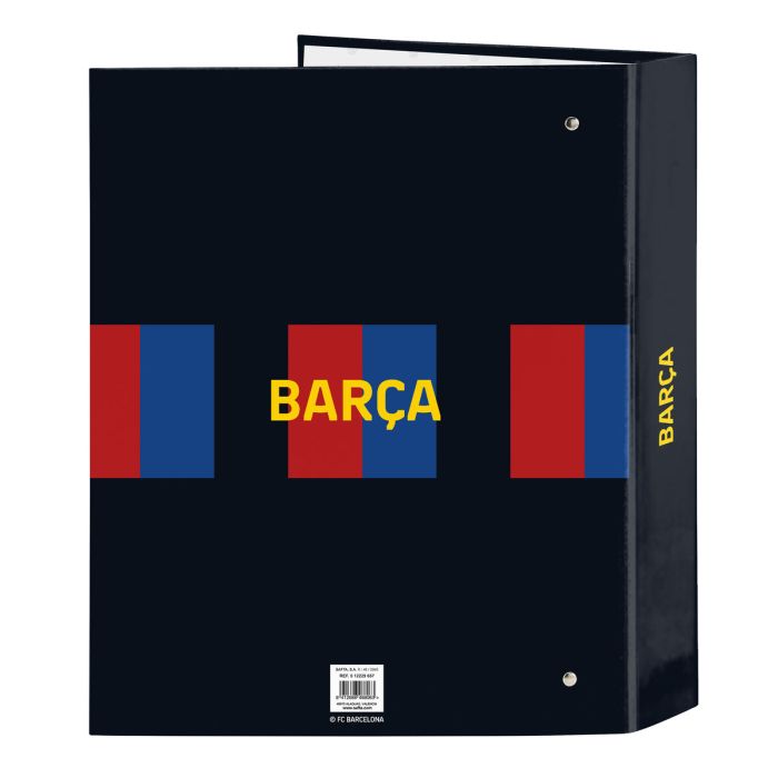 Carpeta de anillas F.C. Barcelona Granate Azul marino A4 (27 x 33 x 6 cm) 1