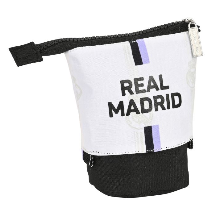 Estuche Cubilete Real Madrid C.F. Negro Blanco (8 x 19 x 6 cm) 1