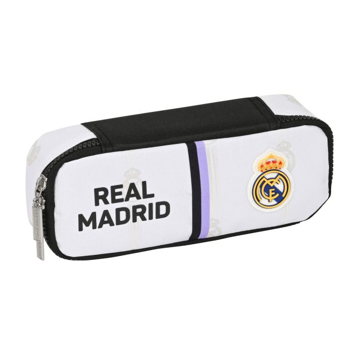 Estuche Escolar Real Madrid C.F. Negro Blanco (22 x 5 x 8 cm) 0
