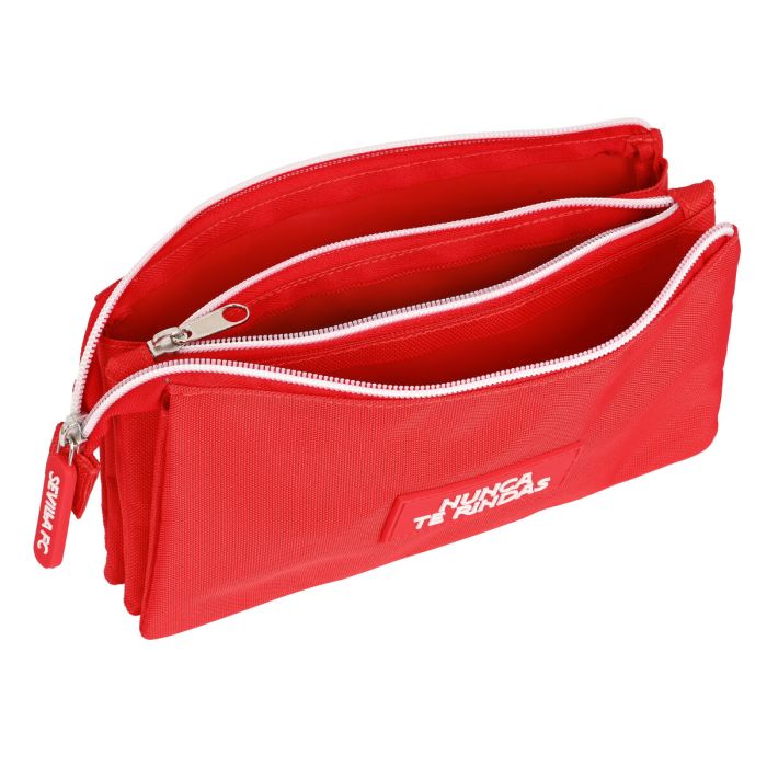 Portatodo Triple Sevilla Fútbol Club Rojo (22 x 12 x 3 cm) 2 Portatodo Triple Sevilla Fútbol Club Rojo (22 x 12 x 3 cm) 2