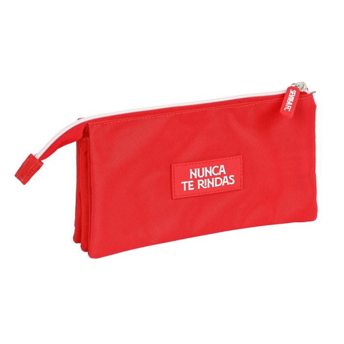 Portatodo Triple Sevilla Fútbol Club Rojo (22 x 12 x 3 cm) 1 Portatodo Triple Sevilla Fútbol Club Rojo (22 x 12 x 3 cm) 1
