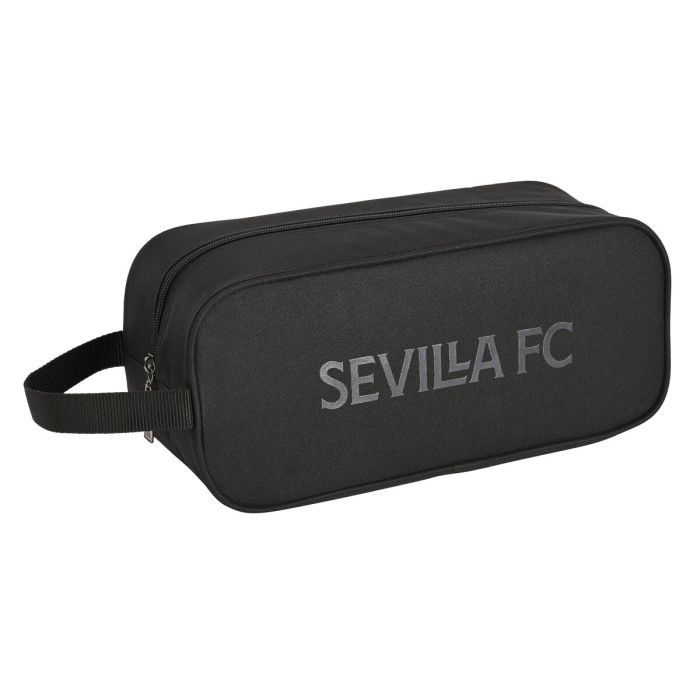 Zapatillero de Viaje Sevilla Fútbol Club Teen Negro (34 x 15 x 14 cm)