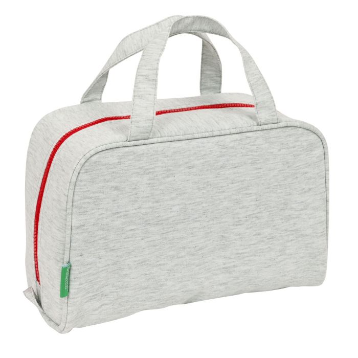 Neceser Escolar Benetton Pop Gris 31 x 14 x 19 cm 2