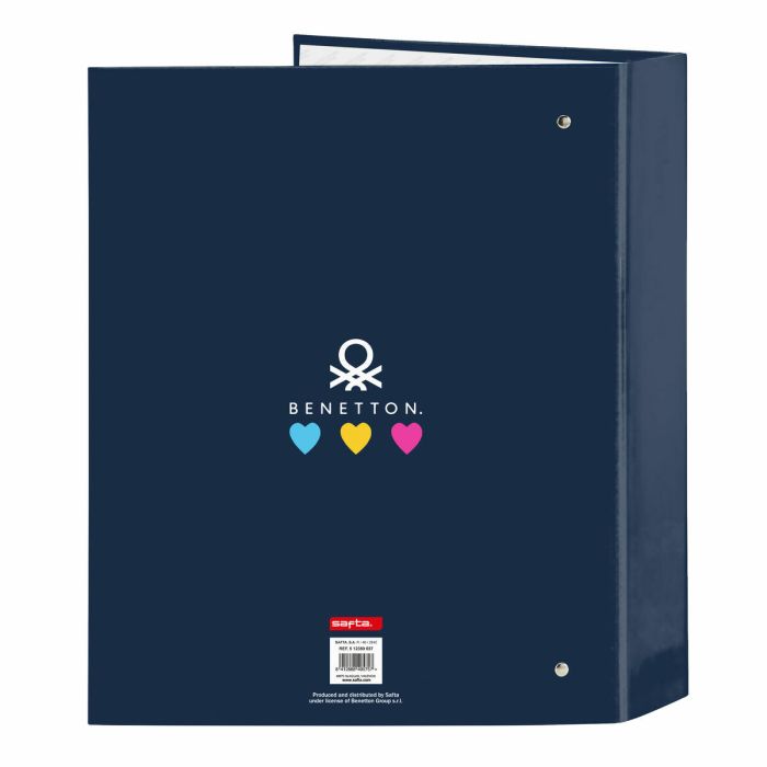 Carpeta de anillas Benetton Multicolor Din A4 270 x 60 x 330 mm 1