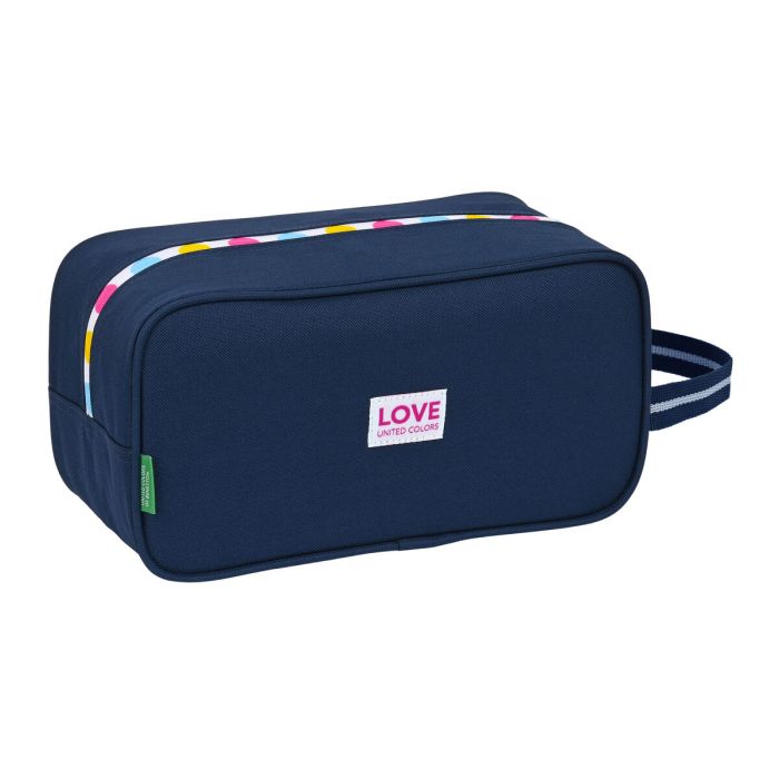 Zapatillero de Viaje Benetton Love Azul marino (29 x 15 x 14 cm) 2 Zapatillero de Viaje Benetton Love Azul marino (29 x 15 x 14 cm) 2