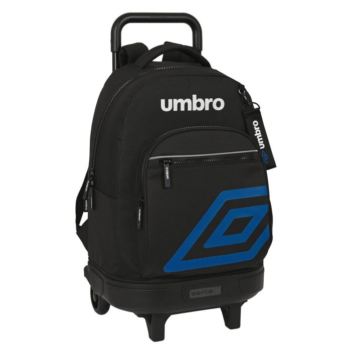 Mochila Escolar con Ruedas Umbro Flash Negro (33 x 45 x 22 cm) Mochila Escolar con Ruedas Umbro Flash Negro (33 x 45 x 22 cm)