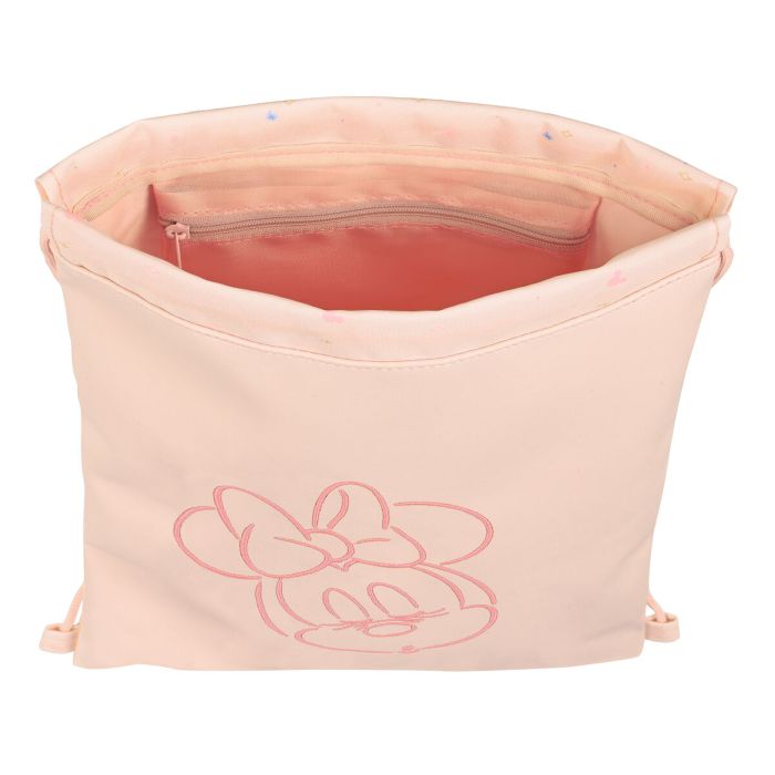 Bolsa Mochila con Cuerdas Minnie Mouse Rosa (26 x 34 x 1 cm) 3