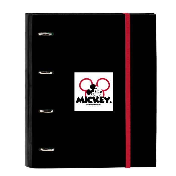 Carpeta de anillas Mickey Mouse Clubhouse Mickey mood Rojo Negro (27 x 32 x 3.5 cm)
