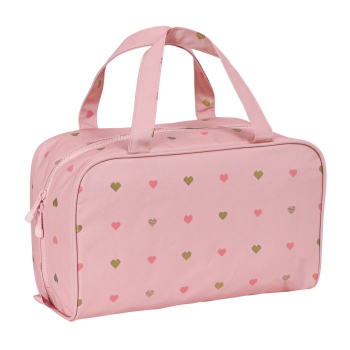 Neceser Escolar Glow Lab Hearts Rosa 31 x 14 x 19 cm 3