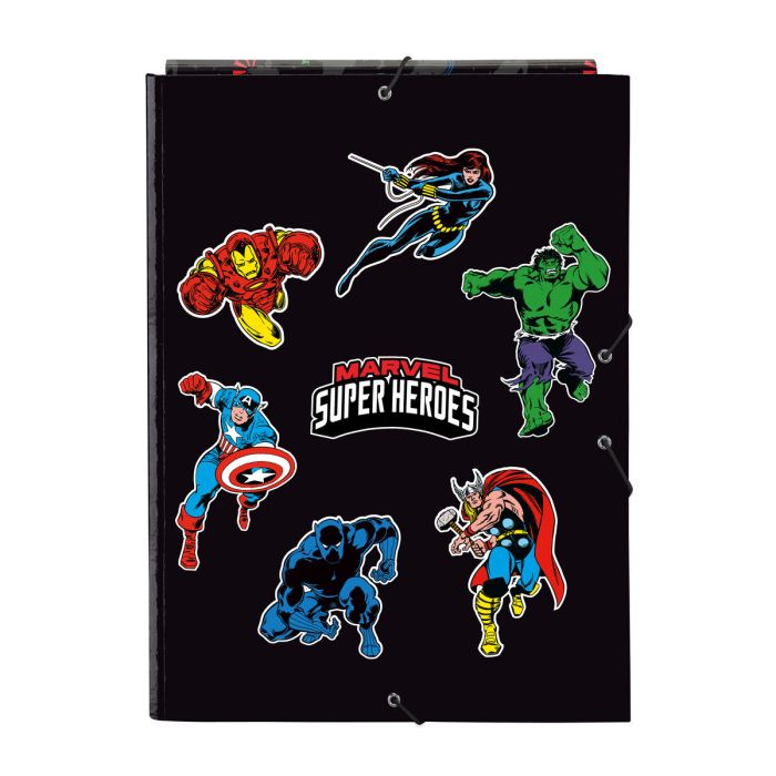 Carpeta Clasificadora The Avengers Super heroes Negro A4 1