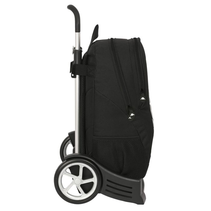Mochila Escolar con Ruedas Kappa Black Negro (32 x 44 x 16 cm) 2 Mochila Escolar con Ruedas Kappa Black Negro (32 x 44 x 16 cm) 2
