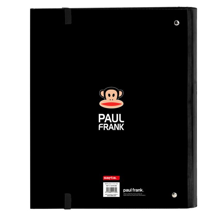 Carpeta de anillas Paul Frank Campers Negro (27 x 32 x 3.5 cm) 1