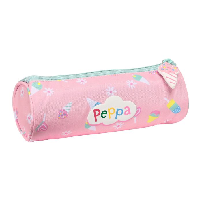 Estuche Escolar Peppa Pig Ice cream Rosa Menta 20 x 7 x 7 cm 1