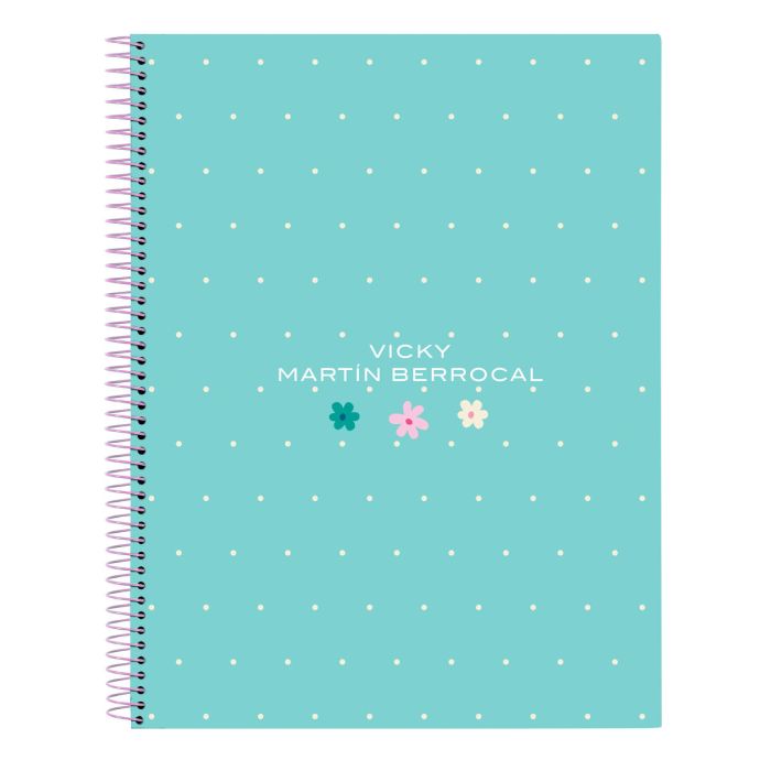 Libreta Vicky Martín Berrocal Mint paradise Menta A4 (120 Hojas) Libreta Vicky Martín Berrocal Mint paradise Menta A4 (120 Hojas)