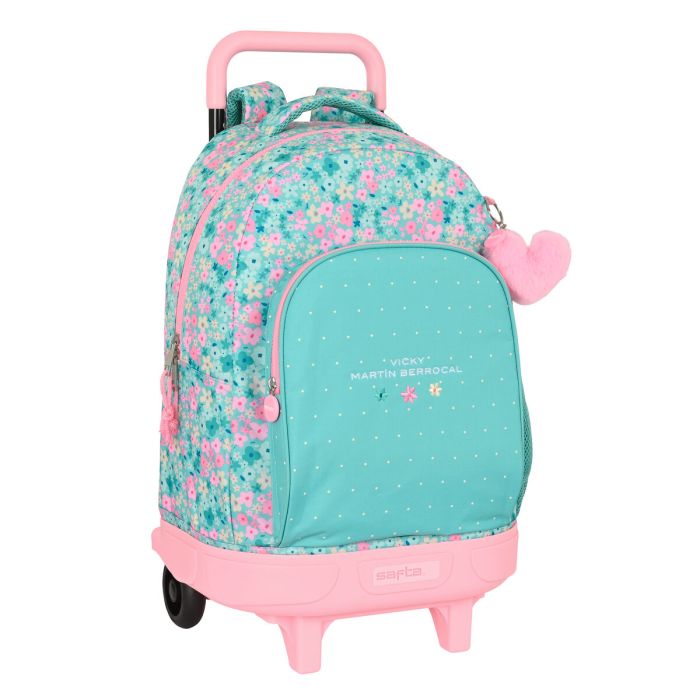 Mochila Escolar con Ruedas Vicky Martín Berrocal Mint paradise Menta (33 x 45 x 22 cm) 0 Mochila Escolar con Ruedas Vicky Martín Berrocal Mint paradise Menta (33 x 45 x 22 cm) 0