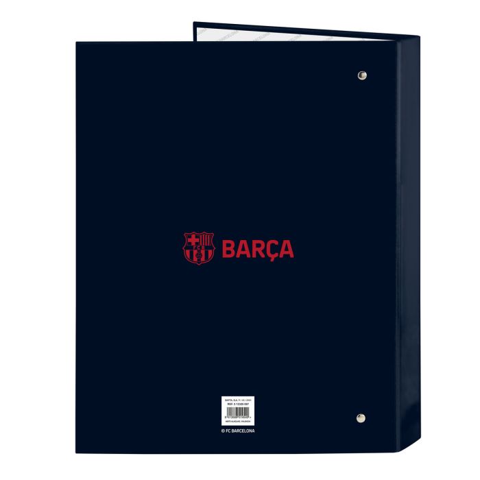 Carpeta de anillas F.C. Barcelona Azul marino A4 (26.5 x 33 x 4 cm) 1