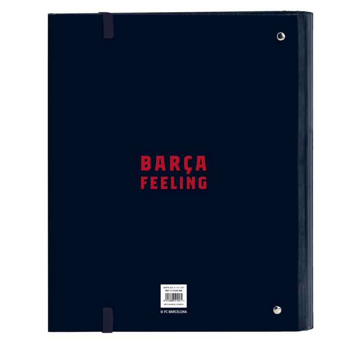 Carpeta de anillas F.C. Barcelona Azul marino (27 x 32 x 3.5 cm) 1