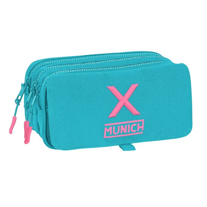Bolso Escolar Portatodo Safta Triple Cremallera Munich Basics 100x215X80 mm Bolso Escolar Portatodo Safta Triple Cremallera Munich Basics 100x215X80 mm