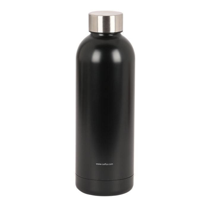 Botella Térmica de Acero Inoxidable Safta Black 500 ml Negro 1