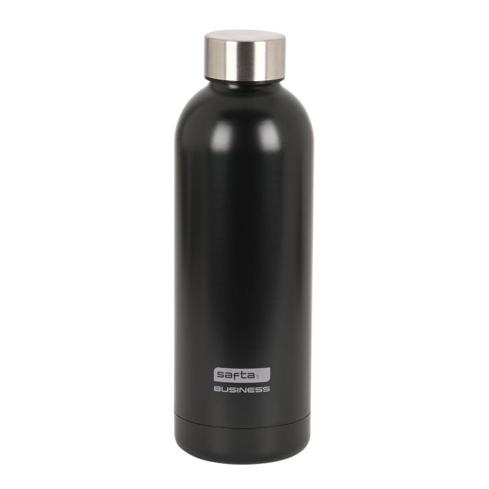 Botella Térmica de Acero Inoxidable Safta Black 500 ml Negro