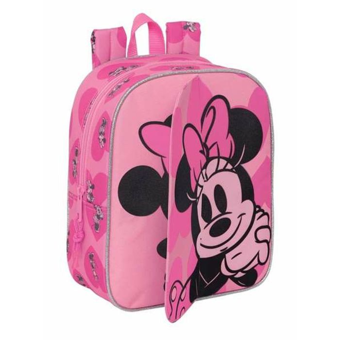 Mochila guarderia adaptable carro intercambi minnie mouse loving 22x27x10 cm Mochila guarderia adaptable carro intercambi minnie mouse loving 22x27x10 cm