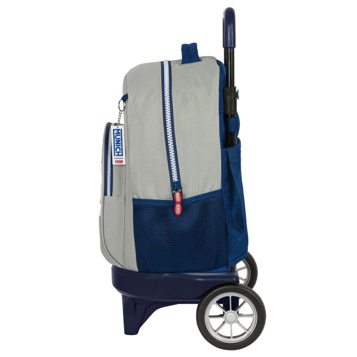 Mochila Escolar con Ruedas Munich College Gris (33 x 45 x 22 cm) 1 Mochila Escolar con Ruedas Munich College Gris (33 x 45 x 22 cm) 1