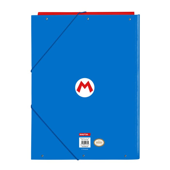 Carpeta Super Mario Play Azul Rojo A4 1