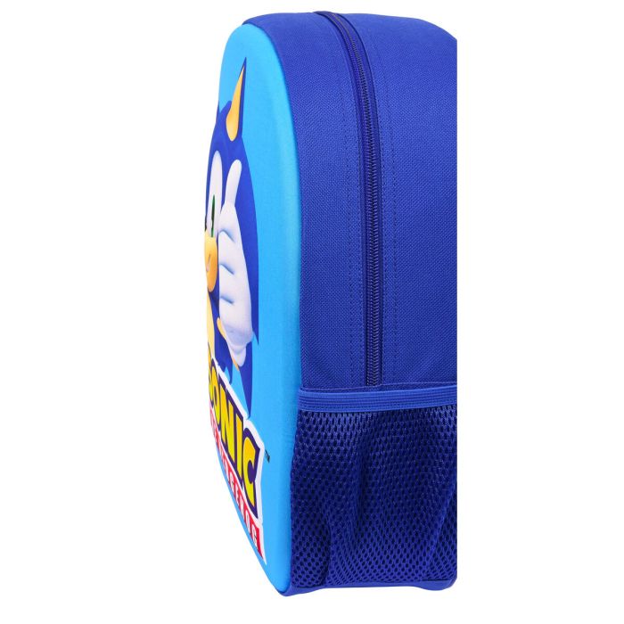 Mochila Escolar 3D Sonic Speed Azul 27 x 33 x 10 cm 2