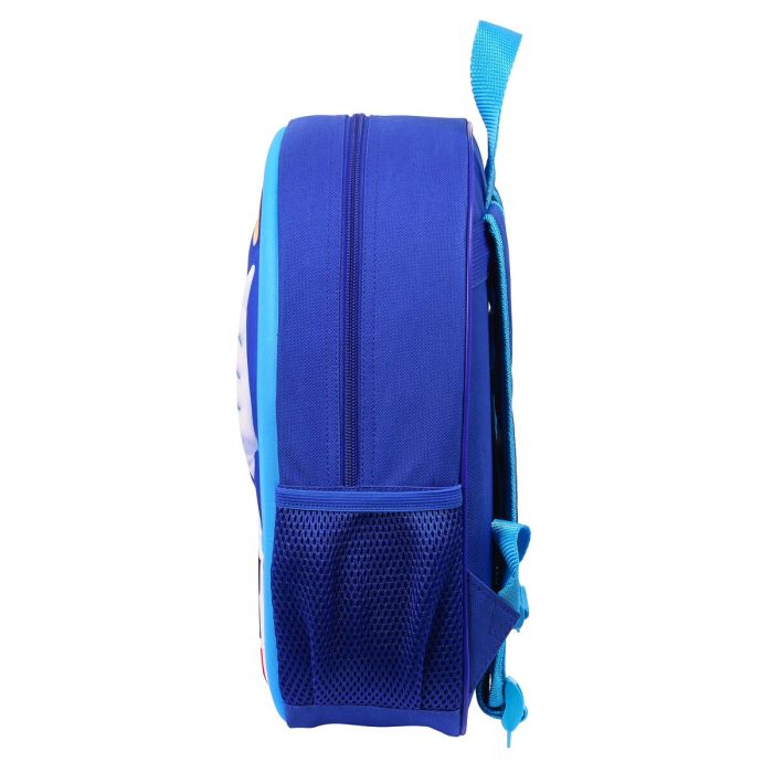 Mochila Escolar 3D Sonic Speed Azul 27 x 33 x 10 cm 1