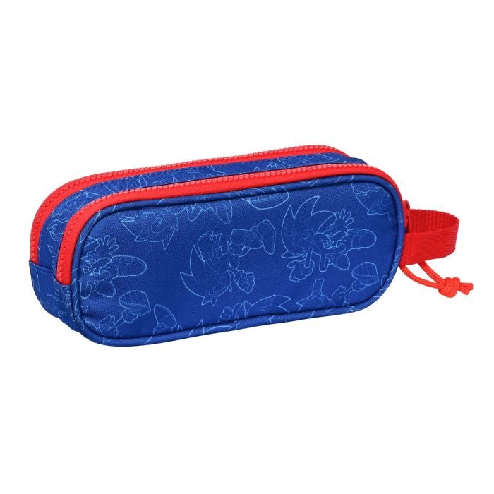 Portatodo Doble Sonic Let's roll Azul marino 21 x 8 x 6 cm 2