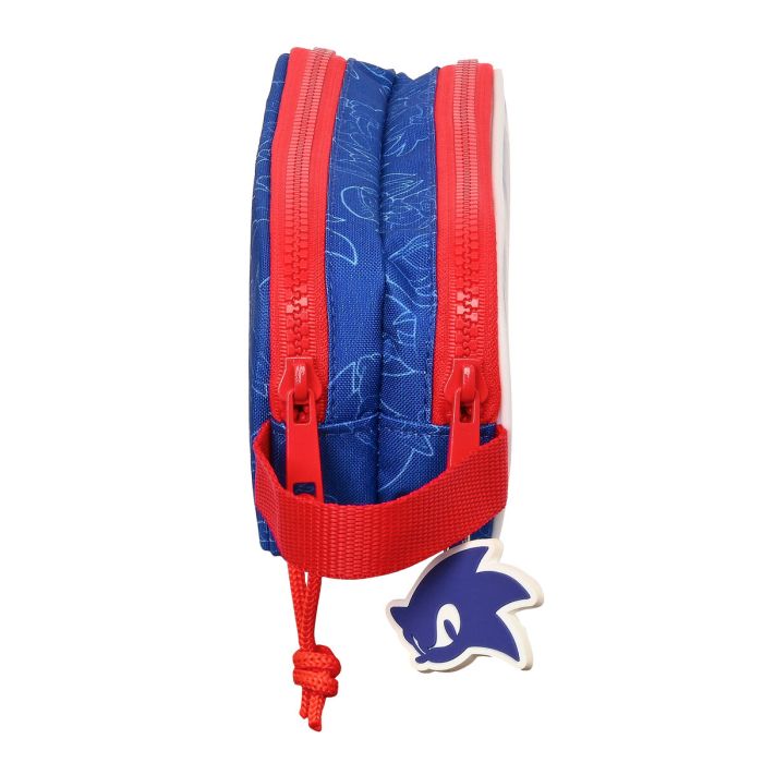 Portatodo Doble Sonic Let's roll Azul marino 21 x 8 x 6 cm 1