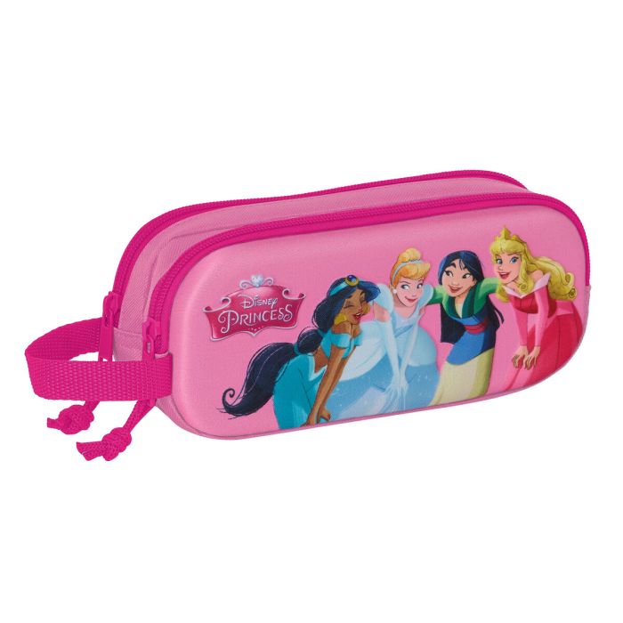 Portatodo Doble Disney Princess Rosa 21 x 8 x 6 cm 3D