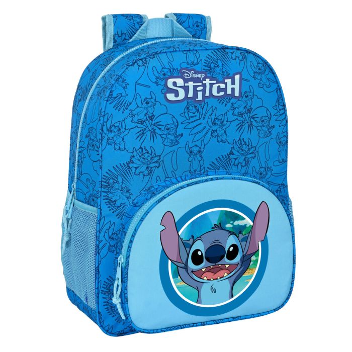 Mochila Escolar Stitch Azul 33 x 42 x 14 cm