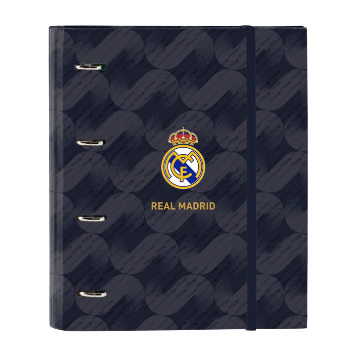 Carpeta de anillas Real Madrid C.F. Azul marino 27 x 32 x 3.5 cm