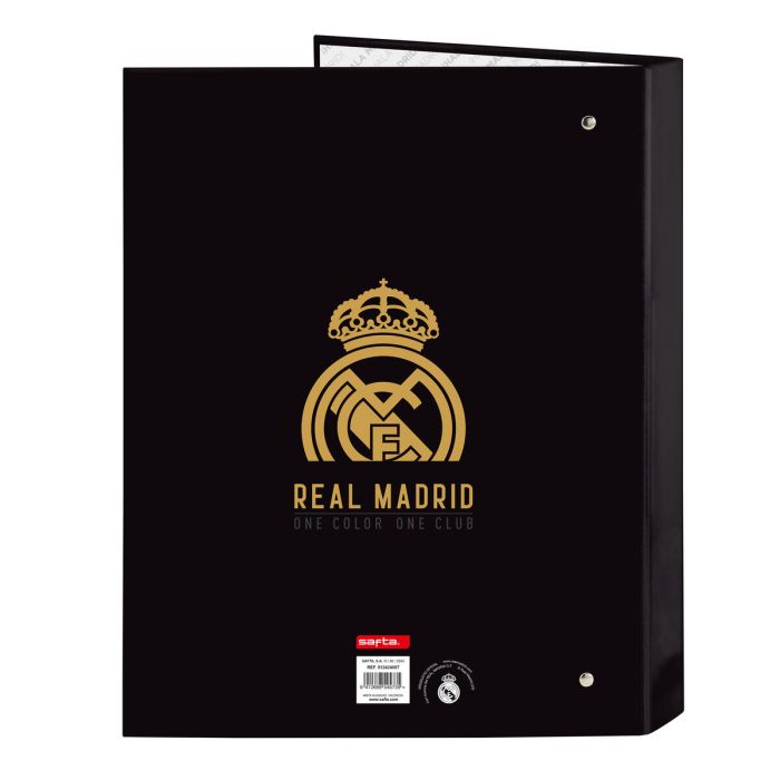 Carpeta de anillas Real Madrid C.F. Negro A4 26.5 x 33 x 4 cm 1