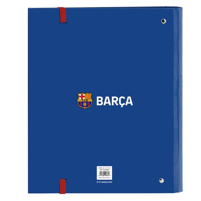 Carpeta de anillas F.C. Barcelona Azul Granate 27 x 32 x 3.5 cm 1