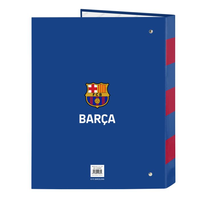 Carpeta de anillas F.C. Barcelona Azul Granate A4 26.5 x 33 x 4 cm 1