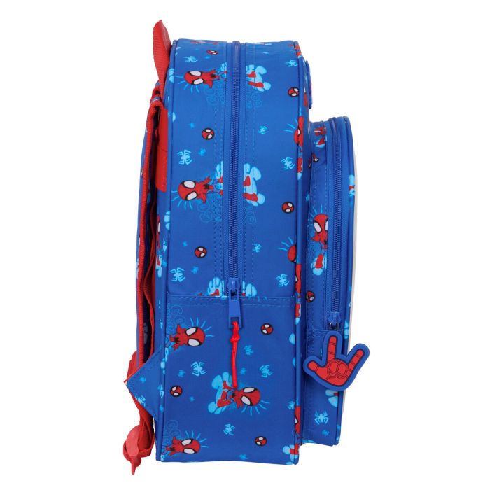 Mochila Escolar Spider-Man Azul 26 x 34 x 11 cm 2