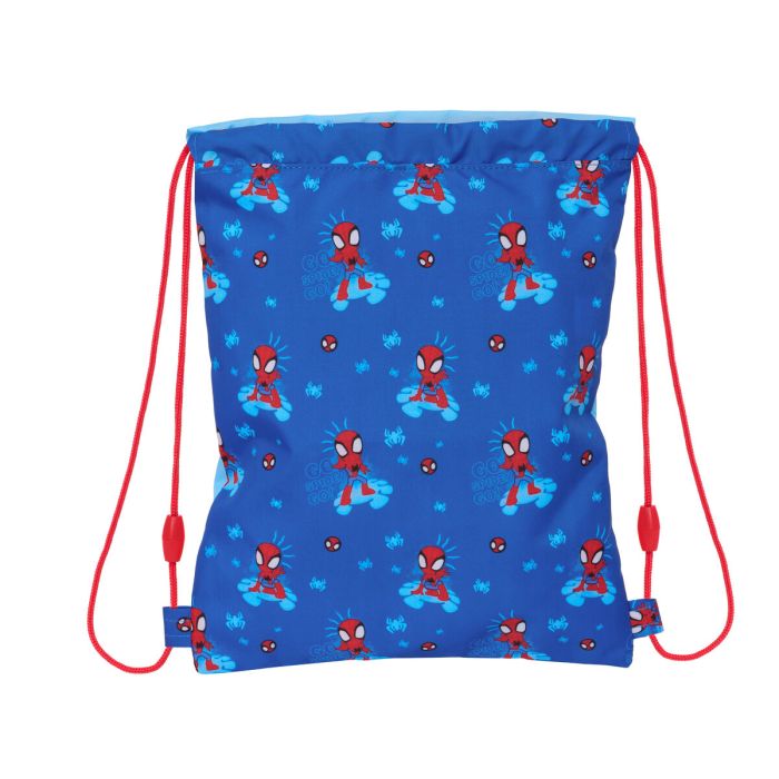 Bolsa Mochila con Cuerdas Spidey Azul 26 x 34 x 1 cm 3