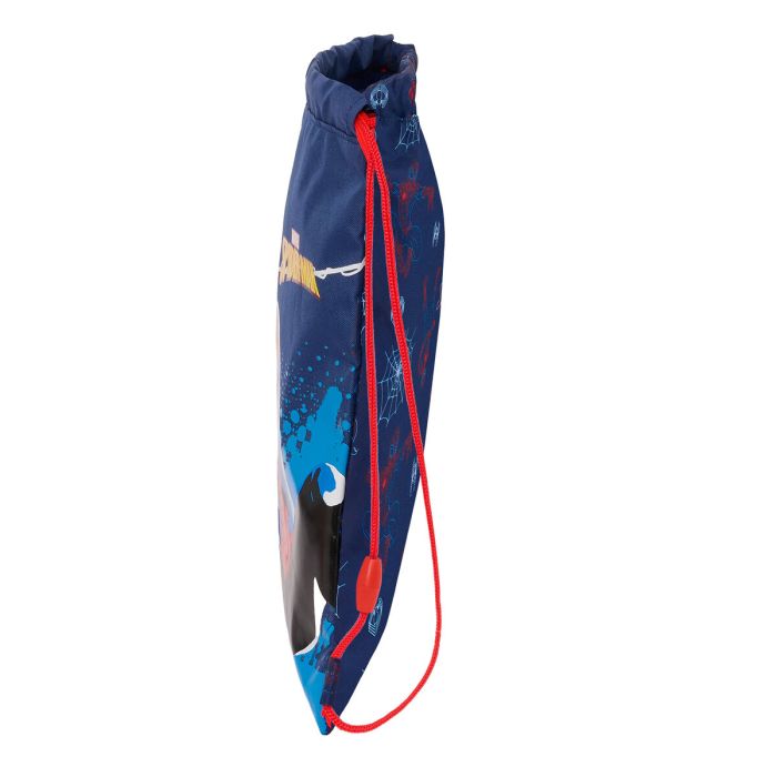 Bolsa Mochila con Cuerdas Spider-Man Neon Azul marino 26 x 34 x 1 cm 1