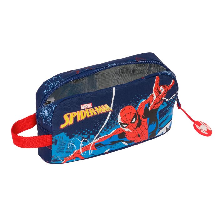 Portameriendas Térmico Spider-Man Neon Azul marino 21.5 x 12 x 6.5 cm 3