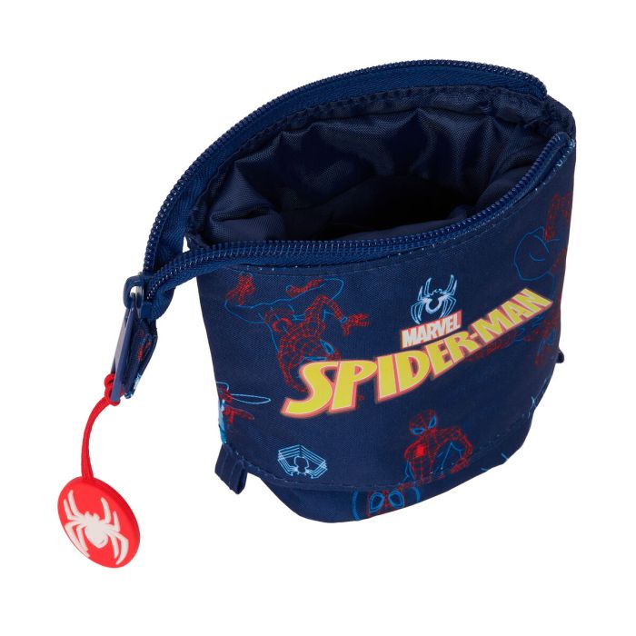 Estuche Cubilete Spider-Man Neon Azul marino 8 x 19 x 6 cm 4