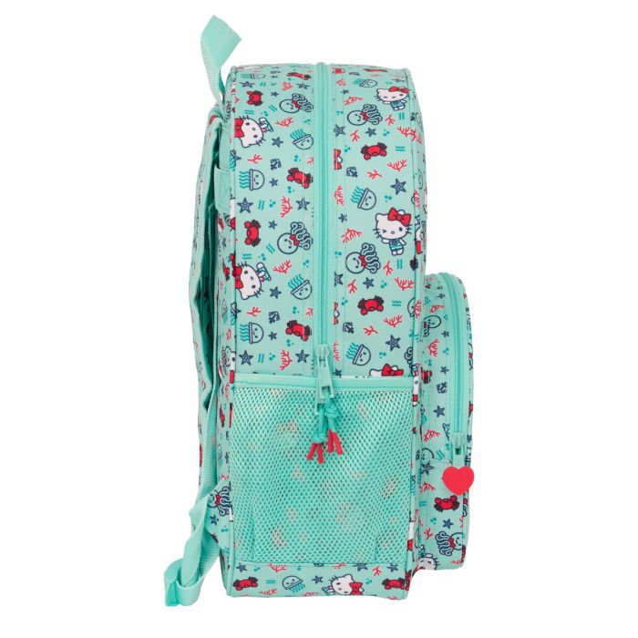 Mochila Escolar Hello Kitty Sea lovers Turquesa 33 x 42 x 14 cm 2