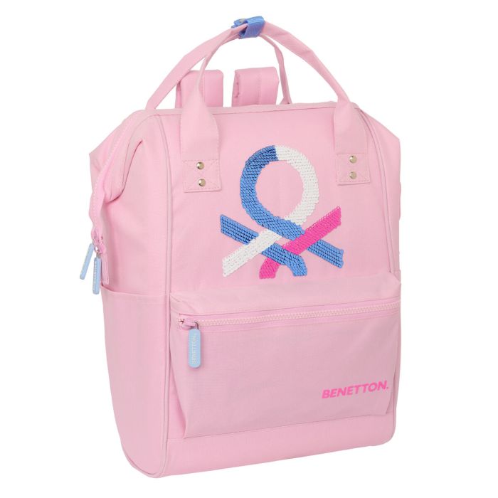 Mochila para Portátil Benetton benetton Rosa 27 x 40 x 19 cm