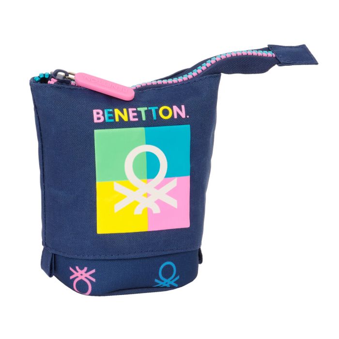 Estuche Cubilete Benetton Cool Azul marino 8 x 19 x 6 cm 1